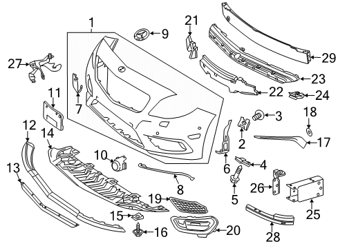 Mercedes-Benz 117-885-22-22-65 COVER, BUMPER AREA Mercedes-Benz 117-885-22-22-65 COVER, BUMPER AREA