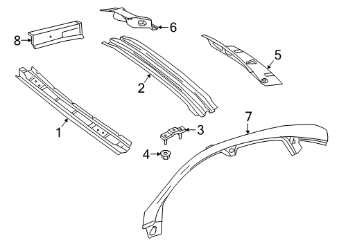 Mercedes-Benz 292-657-00-00 Roof Panel 292-657-00-00 Mercedes-Benz Roof Panel