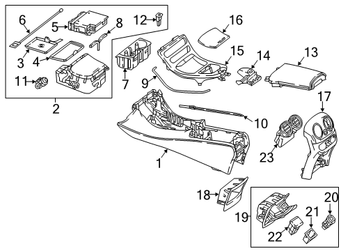 238-680-69-01-64-8U03 Mercedes-Benz COVER TRIM