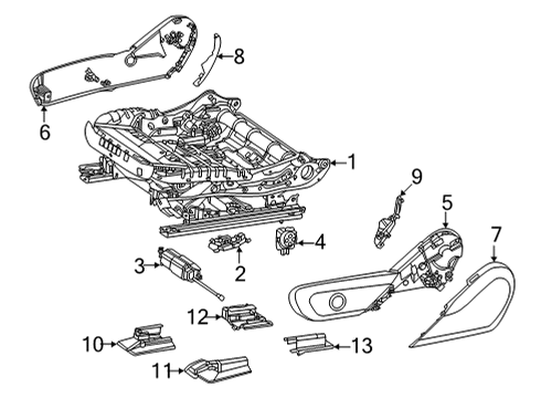 Mercedes-Benz 000-910-95-15 SEAT HEIGHT ADJUSTMENT