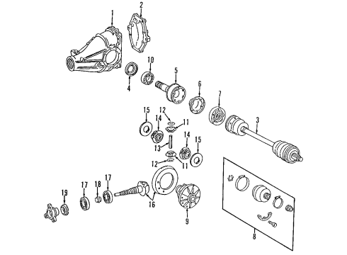Mercedes-Benz 126-350-17-39 Differential Case 126-350-17-39 Mercedes-Benz Differential Case