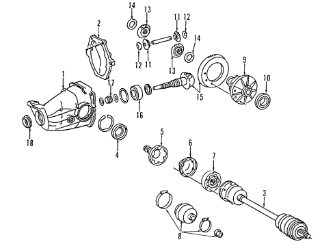 Mercedes-Benz 126-350-28-39 Ring & Pinion Mercedes-Benz 126-350-28-39 Ring & Pinion