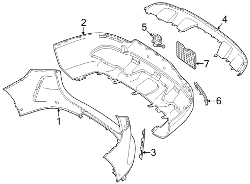 Mercedes-Benz 294-880-34-01-64 TRIM STRIP Mercedes-Benz 294-880-34-01-64 TRIM STRIP