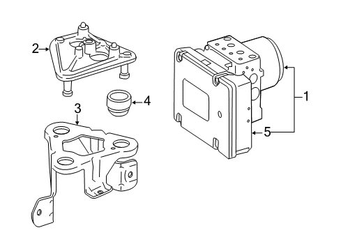 Mercedes-Benz 221-431-17-48 Hydraulic Unit Mercedes-Benz 221-431-17-48 Hydraulic Unit