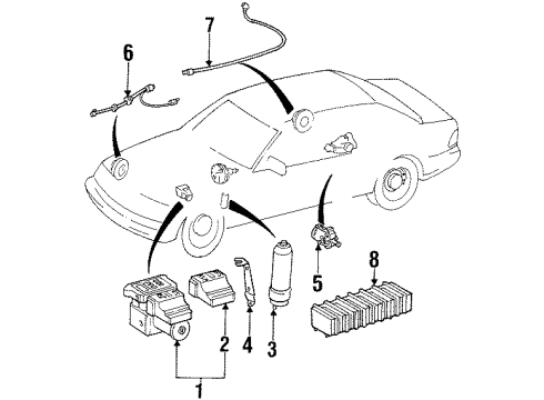 Mercedes-Benz 140-540-07-17 Speed Sensor Mercedes-Benz 140-540-07-17 Speed Sensor