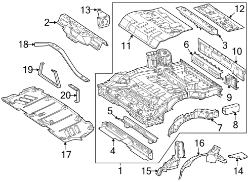 Mercedes-Benz 294-610-76-01 Longitudinal Member Mercedes-Benz 294-610-76-01 Longitudinal Member