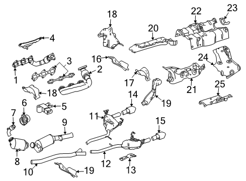 Mercedes-Benz 251-490-03-92-80 Front Pipe 251-490-03-92-80 Mercedes-Benz Front Pipe