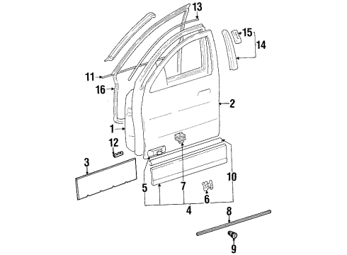 Mercedes-Benz 140-698-86-80 Upper Molding 140-698-86-80 Mercedes-Benz Upper Molding