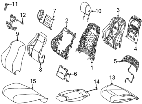 Mercedes-Benz 167-910-21-04-8W97 OUTER COVER, SEAT CUSHION Mercedes-Benz 167-910-21-04-8W97 OUTER COVER, SEAT CUSHION