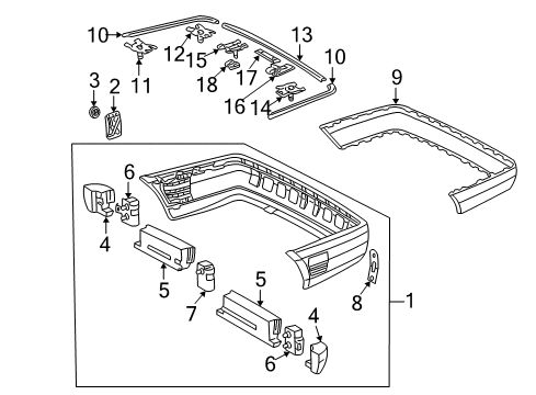 202-990-00-10 Mercedes-Benz Impact Strip Screw