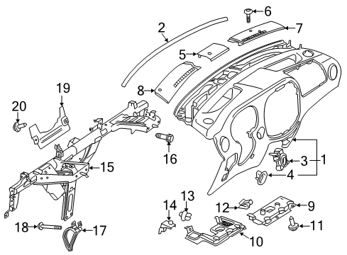 Mercedes-Benz 447-689-34-00 KNEE PROTECTION 447-689-34-00 Mercedes-Benz KNEE PROTECTION