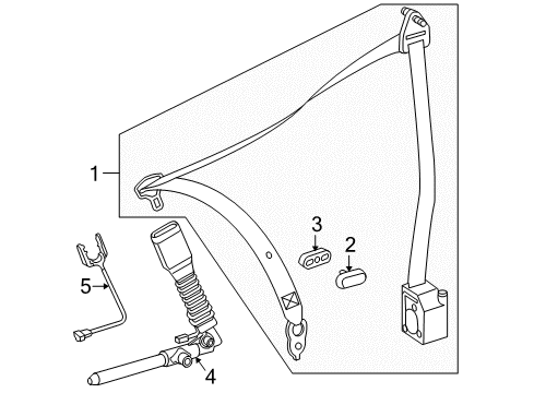 Mercedes-Benz 197-860-05-85-9C94 SEAT BELT Mercedes-Benz 197-860-05-85-9C94 SEAT BELT