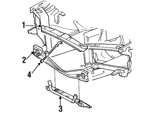 Mercedes-Benz 126-620-00-85 Lower Support Brace 126-620-00-85 Mercedes-Benz Lower Support Brace