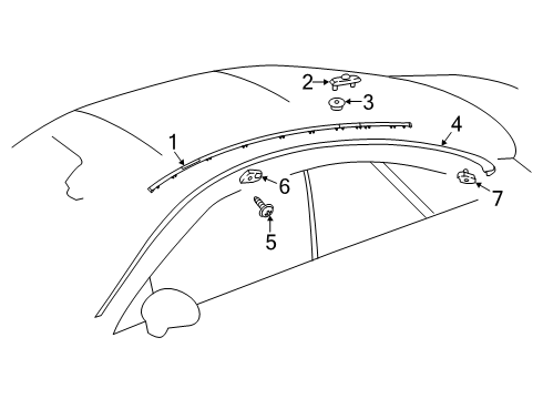 Mercedes-Benz 000-998-44-00 Sealing Frame Stud 000-998-44-00 Mercedes-Benz Sealing Frame Stud