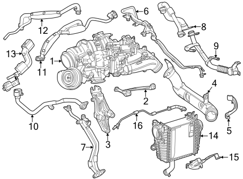 Mercedes-Benz 654-180-45-01 OIL LINE