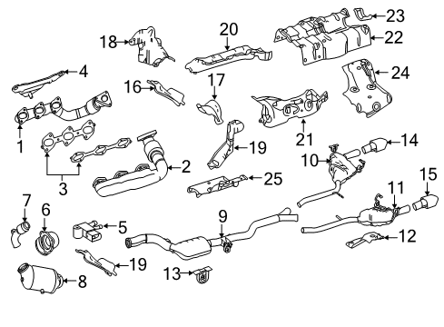 251-490-87-14-64 Mercedes-Benz Exhaust Manifold