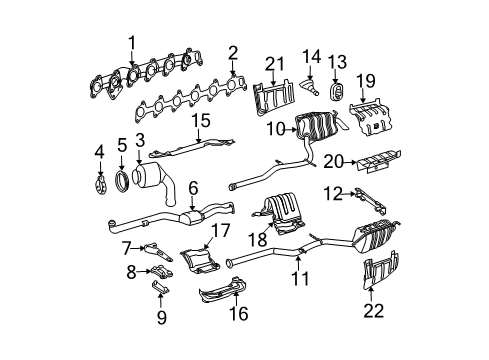 Mercedes-Benz 211-490-60-19-80 Front Pipe 211-490-60-19-80 Mercedes-Benz Front Pipe