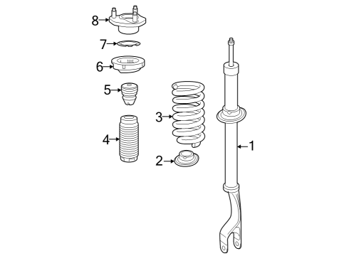 Mercedes-Benz 254-320-27-03 SHOCK-ABSORBER STRUT Mercedes-Benz 254-320-27-03 SHOCK-ABSORBER STRUT