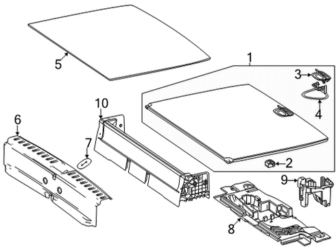 Mercedes-Benz 247-690-28-03-9E83 Lining, Spare Wheel Well Mercedes-Benz 247-690-28-03-9E83 Lining, Spare Wheel Well
