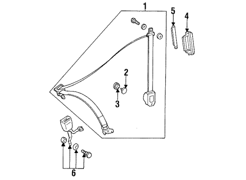 140-860-36-85-8F91 Mercedes-Benz Lap & Shoulder Belt