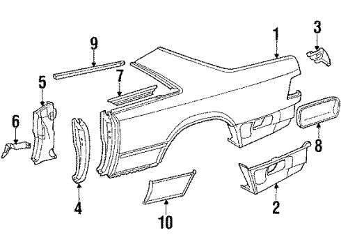 Mercedes-Benz 124-637-03-44 Belt Reinforcement Mercedes-Benz 124-637-03-44 Belt Reinforcement
