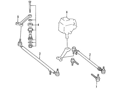 Mercedes-Benz 000-338-62-10 Inner Tie Rod 000-338-62-10 Mercedes-Benz Inner Tie Rod