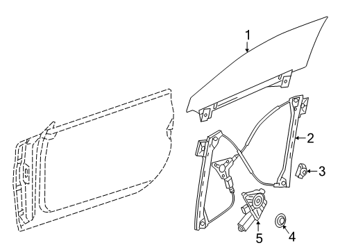 Mercedes-Benz 217-720-04-18-65 CRANK WINDOW 217-720-04-18-65 Mercedes-Benz CRANK WINDOW