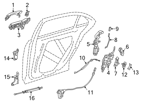 Mercedes-Benz 099-760-55-01-64-9183 DOOR HANDLE Mercedes-Benz 099-760-55-01-64-9183 DOOR HANDLE