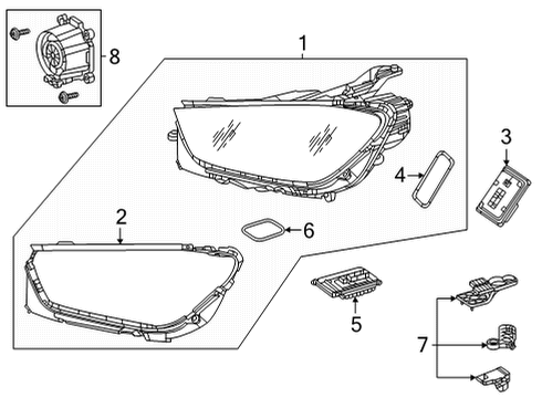 Mercedes-Benz 167-906-54-11 LAMP UNIT