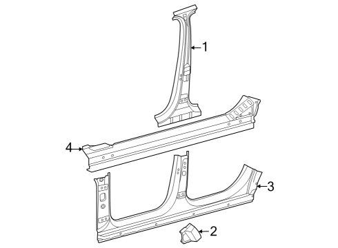 Mercedes-Benz 296-630-25-01 B-PILLAR Mercedes-Benz 296-630-25-01 B-PILLAR