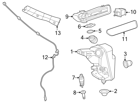 Mercedes-Benz 294-860-58-00 Washer Nozzle Connector 294-860-58-00 Mercedes-Benz Washer Nozzle Connector