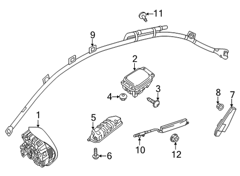 910002-004124 Mercedes-Benz Pressure Sensor Rivet