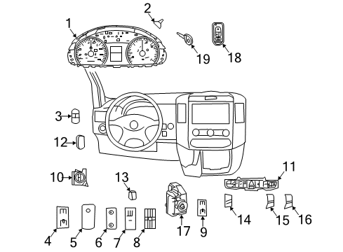 Mercedes-Benz 906-545-05-04 LIGHT SWITCH 906-545-05-04 Mercedes-Benz LIGHT SWITCH