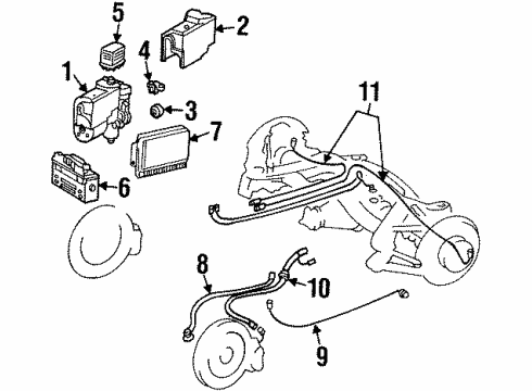 Mercedes-Benz 129-540-16-17 Speed Sensor Mercedes-Benz 129-540-16-17 Speed Sensor