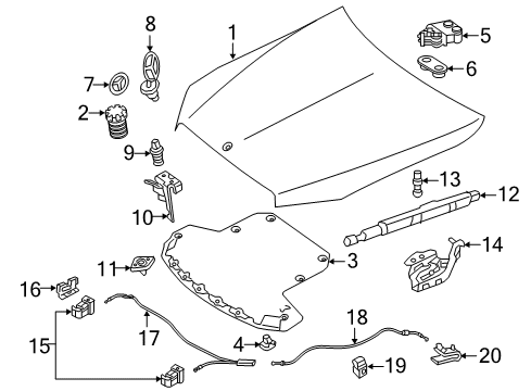 Mercedes-Benz 205-880-03-57-64 HOOD Mercedes-Benz 205-880-03-57-64 HOOD