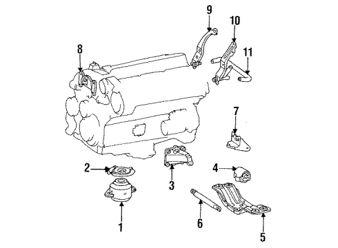 Mercedes-Benz 120-220-11-41 Support Bracket 120-220-11-41 Mercedes-Benz Support Bracket