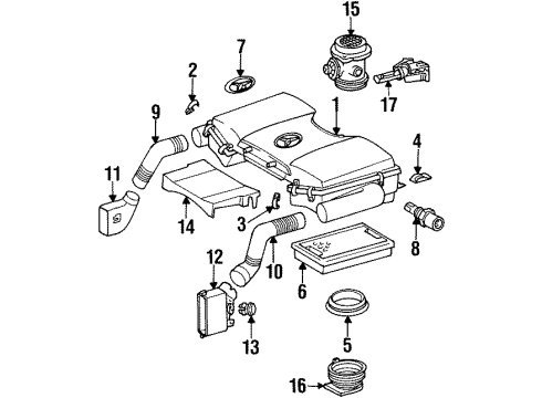 Mercedes-Benz 000-094-37-55 Air Cleaner Assembly Fastener Mercedes-Benz 000-094-37-55 Air Cleaner Assembly Fastener