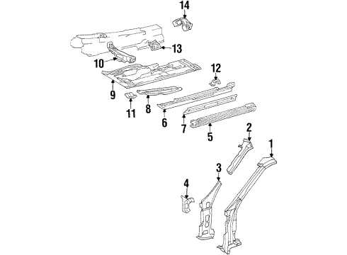 Mercedes-Benz 140-630-08-40 Rocker Panel 140-630-08-40 Mercedes-Benz Rocker Panel