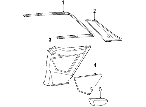 Mercedes-Benz 124-690-17-26-9A84 TRIM Mercedes-Benz 124-690-17-26-9A84 TRIM