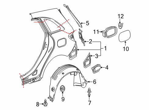 Mercedes-Benz 246-637-01-44 Lamp Bracket Mercedes-Benz 246-637-01-44 Lamp Bracket
