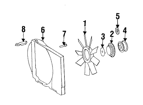 140-505-00-15 Mercedes-Benz Shroud Intermed Piece