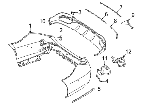 Mercedes-Benz 223-885-85-04 BUMPER IMPACT ABSORBER