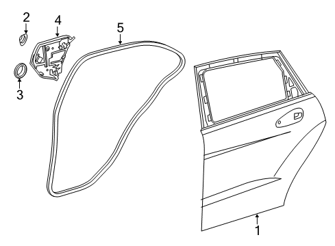 Mercedes-Benz 246-732-01-95 Water Drain Panel 246-732-01-95 Mercedes-Benz Water Drain Panel