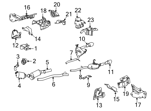 Mercedes-Benz 164-490-81-15-64 MUFFLER Mercedes-Benz 164-490-81-15-64 MUFFLER