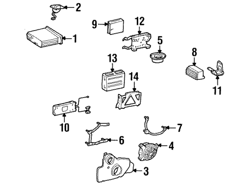 Mercedes-Benz 140-820-50-14 Speaker Bracket Mercedes-Benz 140-820-50-14 Speaker Bracket