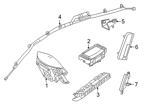 Mercedes-Benz 117-860-16-02-65 SIDEBAG Mercedes-Benz 117-860-16-02-65 SIDEBAG