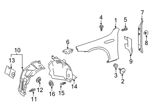 Mercedes-Benz 290-690-41-02 TRIM, WHEEL ARCH Mercedes-Benz 290-690-41-02 TRIM, WHEEL ARCH