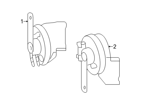 Mercedes-Benz 007-542-68-20 Horn Mercedes-Benz 007-542-68-20 Horn