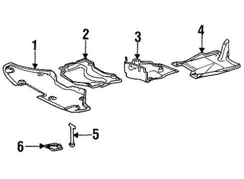 Mercedes-Benz 140-524-01-30 Splash Shield 140-524-01-30 Mercedes-Benz Splash Shield