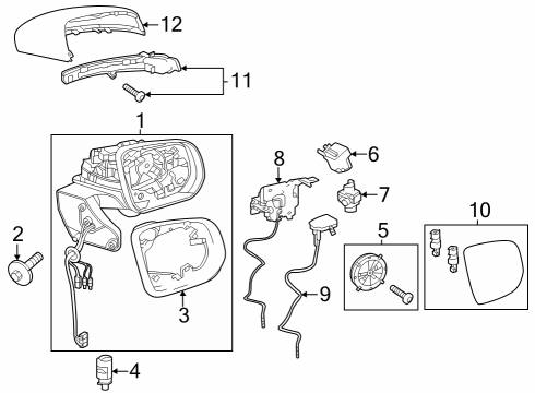 Mercedes-Benz 463-810-86-02 MIRROR HOUSING Mercedes-Benz 463-810-86-02 MIRROR HOUSING